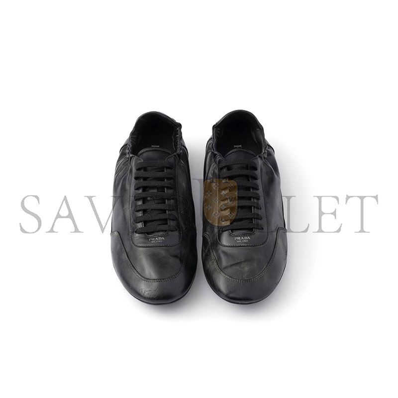 PRADA COLLAPSE LEATHER SNEAKERS 2EG479 PRADA COLLAPSE LEATHER SNEAKERS 2EG479